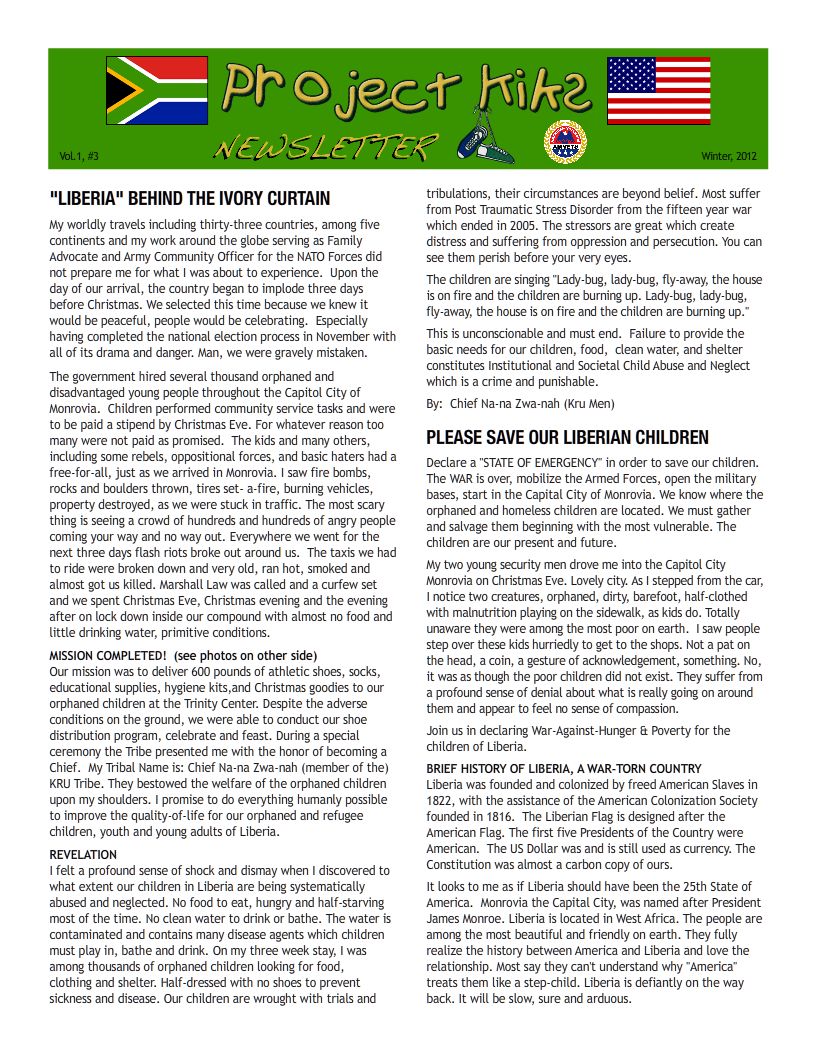 page 1 newsletter