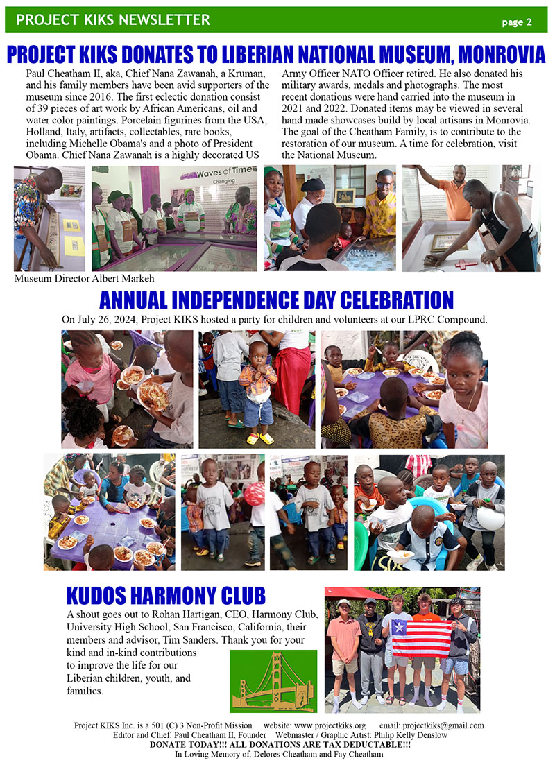 KIKS Liberian Newsletter